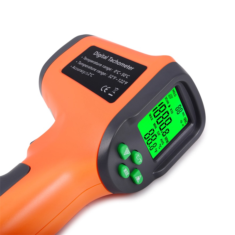 Speed Gun Digital RPM Meter Digital Laser Tachometer - Handheld Non-Contact RPM Meter 2.5-99999 RPM With Reflective Tape Non-contact Tachometer Rpm Tachometer - Foto 11