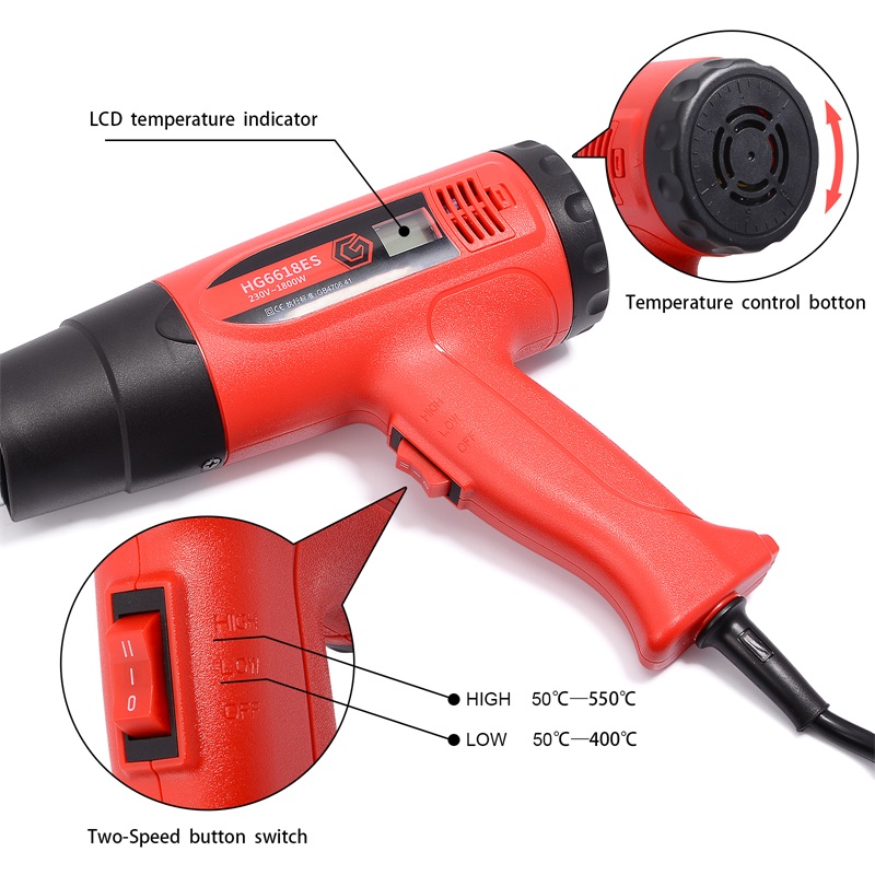 FOSHIO Best Selling Portable Hot Air Heat Gun Wrap Kit Sign Marker Car Wrapping Vinyl Tools Portable Hot Air Heat Gun Wrap Kit Sign Marker Car Wrapping Vinyl Tool