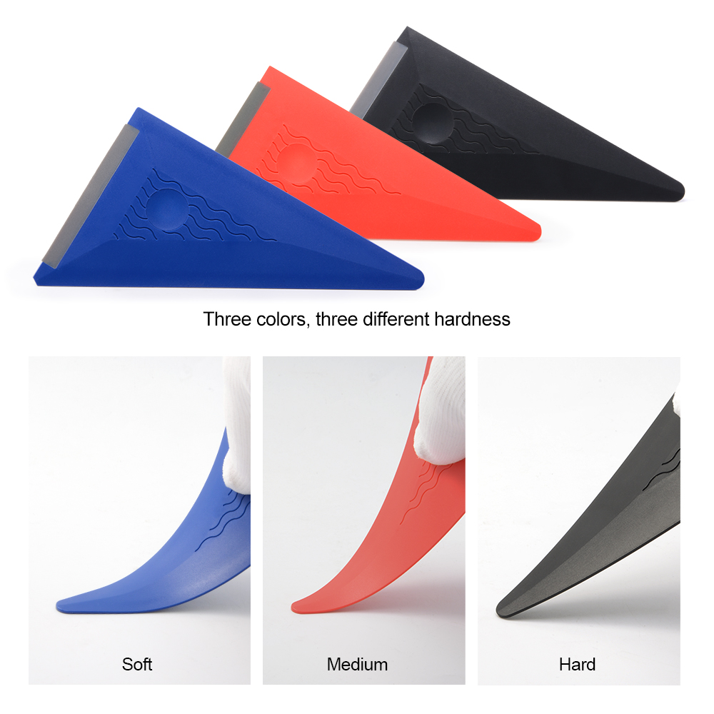 FOSHIO Vehicle Vinyl Wrap Carbon Fiber Film Stickers Squeegee Soft Edge Car Wrapping Tools Window Tint Scraper FOSHIO Vehicle Vinyl Wrap Film Stickers Squeegee Soft Edge Car Tools 