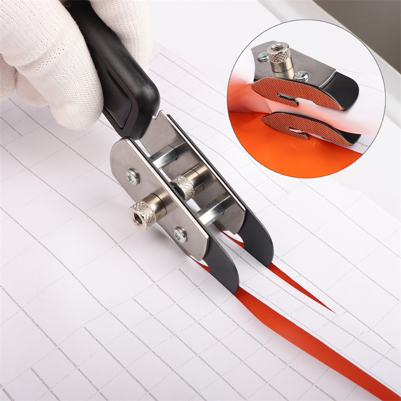 FOSHIO Double-headed Vinyl Cutter Knife Slitter +10pcs Blade Carbon Fiber Film Wallpaper Window Stickers Car Wrap Cutting Tool FOSHIO Double-headed Vinyl Cutter Knife +10pcs Blade Car Wrap Tool