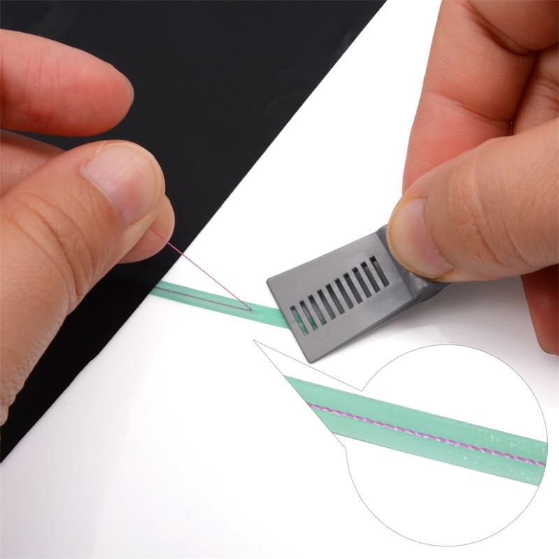 FOSHIO 5/50M Car Stickers Knifeless Tape with Grey Squeegee Design Line Vinyl Wrap Aid Squeegee Styling Tool Kit Film Cutting Tape FOSHIO Knifeless Tape Design Line Vinyl Wrap Squeegee Film Cutting