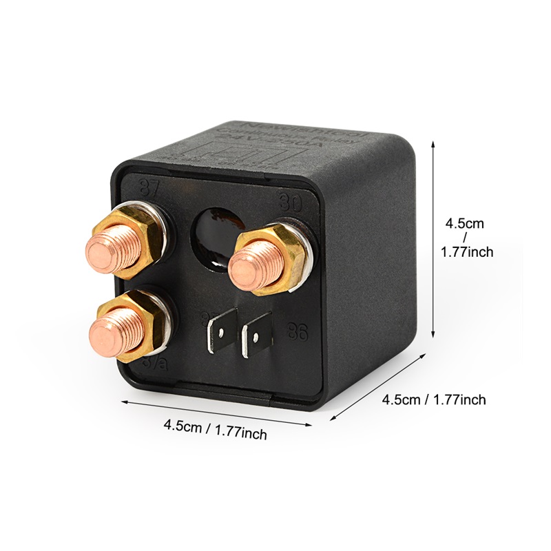 FOSHIO 24V 250A 5Pin High Power Car Automotive Relay Continuous Type On/Off Normally Open Battery Control Switch FOSHIO 24V 250A 5Pin High Power Car Relay Continuous Control Switch