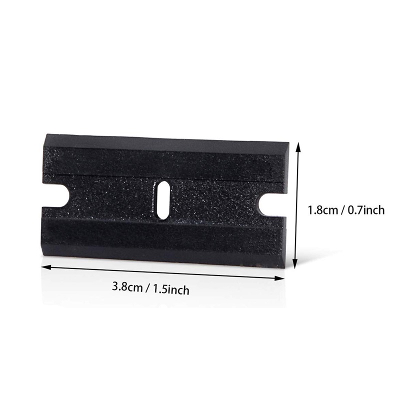 FOSHIO 2Box Double Edged Plastic Razor Blade for Window Glass Clean Scraper Carbon Fiber Vinyl Car Wrap Sticker Remover FOSHIO Double Edged Plastic Razor Blade for Window Glass Clean Scraper