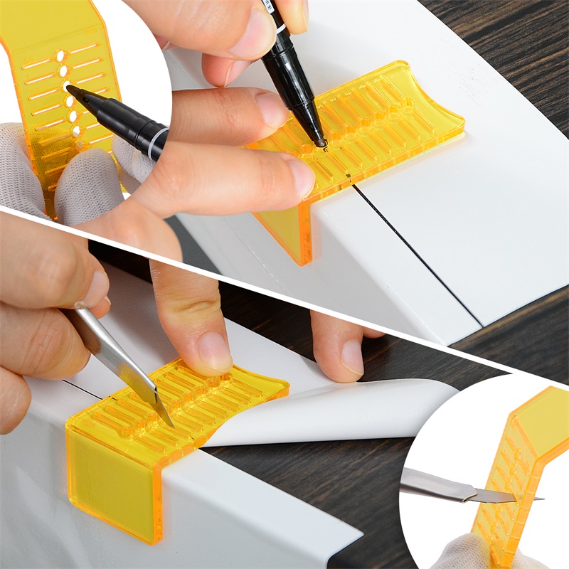 FOSHIO Vehicle Vinyl Sticker Glue Remover Edge Felt Squeegee Wrap Kit Window Wrapping Vinyl Tools Set FOSHIO Vehicle Edge Felt Squeegee Wrap Kit Window Wrapping Vinyl Tools