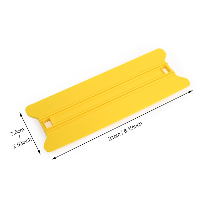 FOSHIO New Design Yellow Gliding Vinyl Film Car Sticker Installation Tool Screen Scraper Window Tint Squeegee FOSHIO Vinyl Film Car Sticker Installation Tool Window Tint Squeegee