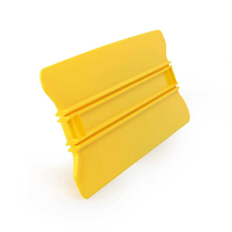 FOSHIO New Design Yellow Gliding Vinyl Film Car Sticker Installation Tool Screen Scraper Window Tint Squeegee FOSHIO Vinyl Film Car Sticker Installation Tool Window Tint Squeegee