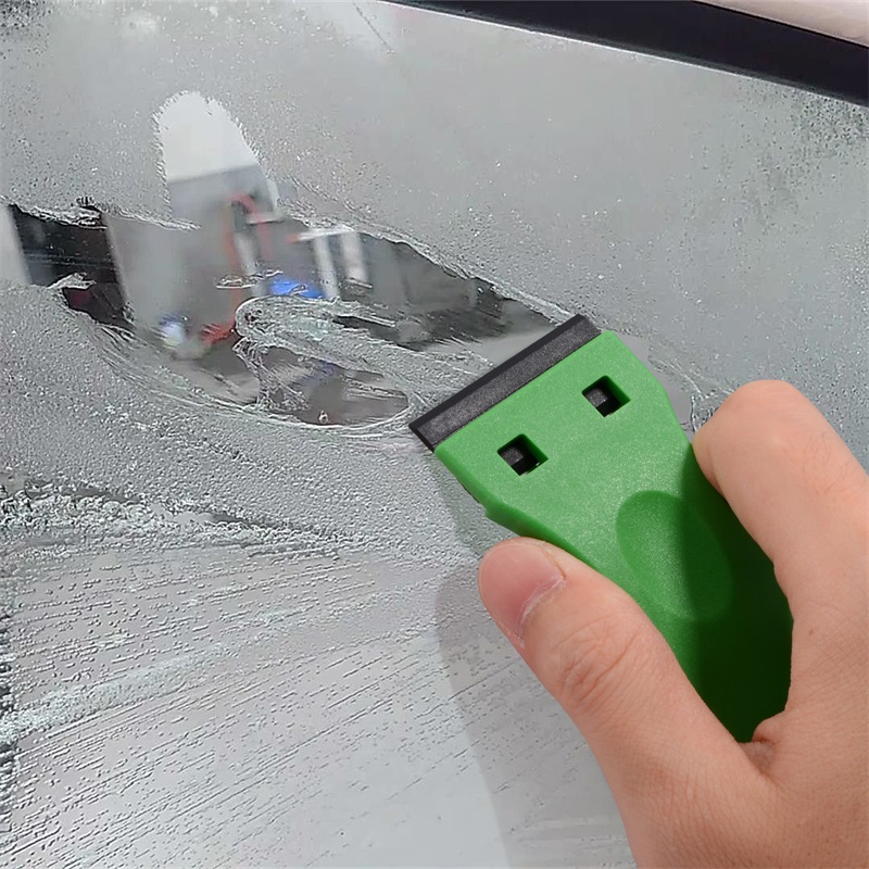 FOSHIO Multifunction Magic Old Glue Sticker Remove Ceramic Cleaning Plastic Scraper Double Edge Razor Blade  FOSHIO Sticker Ceramic Cleaner Plastic Scraper Double Edge Razor Blade