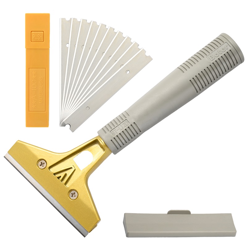 FOSHIO Screen Window Glass Razor Cleaning Scraper+10pcs blades Car Sticker Old Glue Remover Tool FOSHIO Screen Window Glass Razor Cleaning Scraper Glue Remover Tool