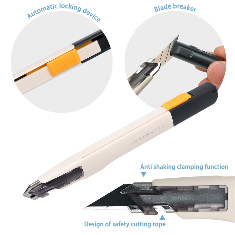 FOSHIO Anti Shaking Wallpaper Vinyl Safety Utility Cutter Knife Vinyl PPF Craft Cutting Line Aid Tool FOSHIO Vinyl Safety Utility Cutter Knife Vinyl PPF Craft Cutting Tool