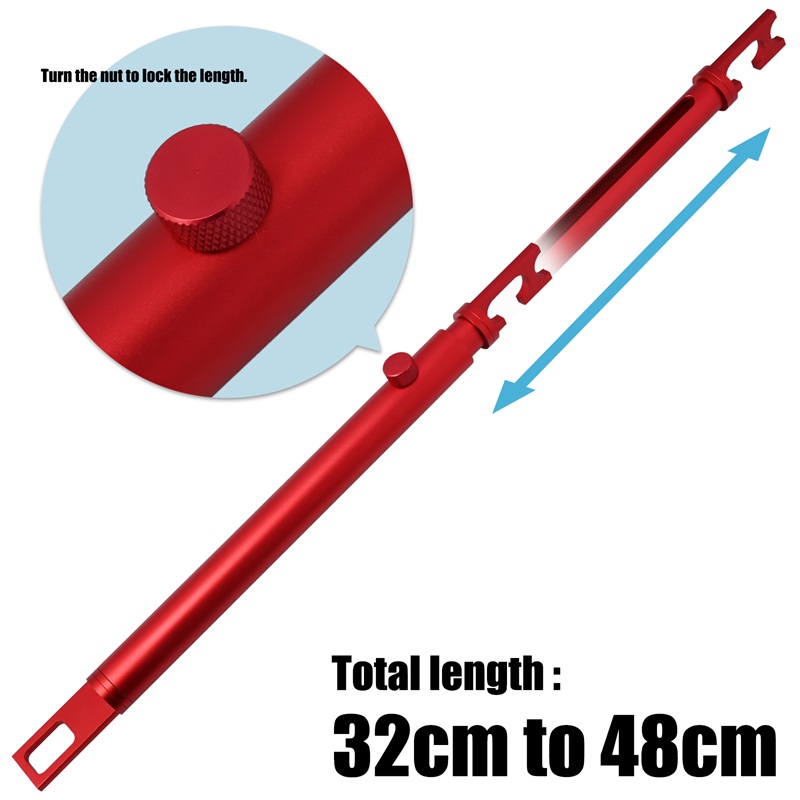 FOSHIO Strechable Stainless Steel Vinyl Hook Rod Car Tool Support for Wrap Tinting  FOSHIO Strechable Stainless Steel Vinyl Hook Rod Car Tool Support for Wrap Tinting 