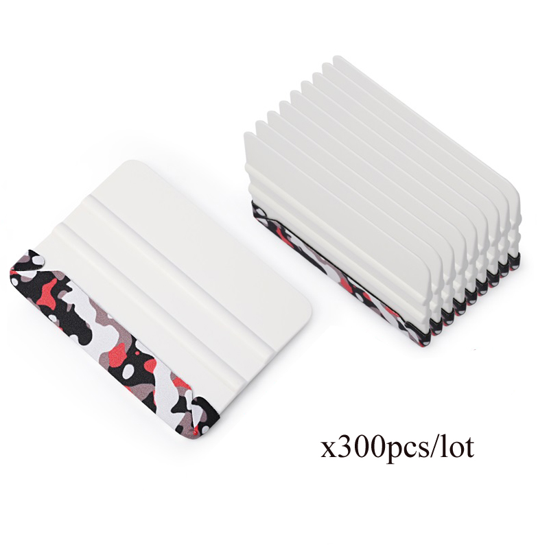 FOSHIO 300pcs Wholesale Wrap Tint Squeegees Vinyl Felt Edge Squeegee Crafting Tool Detailer FOSHIO Wrap Tint Squeegee Vinyl Felt Edge Squeegee Craft Tool Detailer
