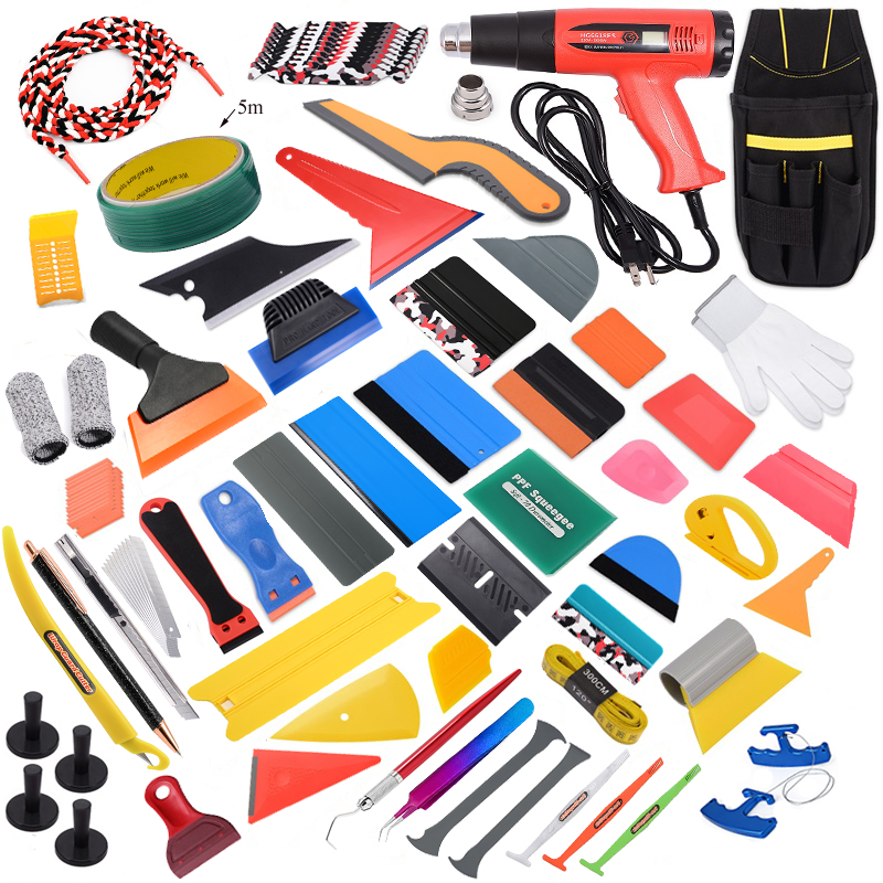 FOSHIO Professional Vehicle Wrap Tint Tool Set Heat Gun Car Vinyl Accessories Tools FOSHIO Vehicle Wrap Tint Tool Set Heat Gun Car Vinyl Accessories Tools
