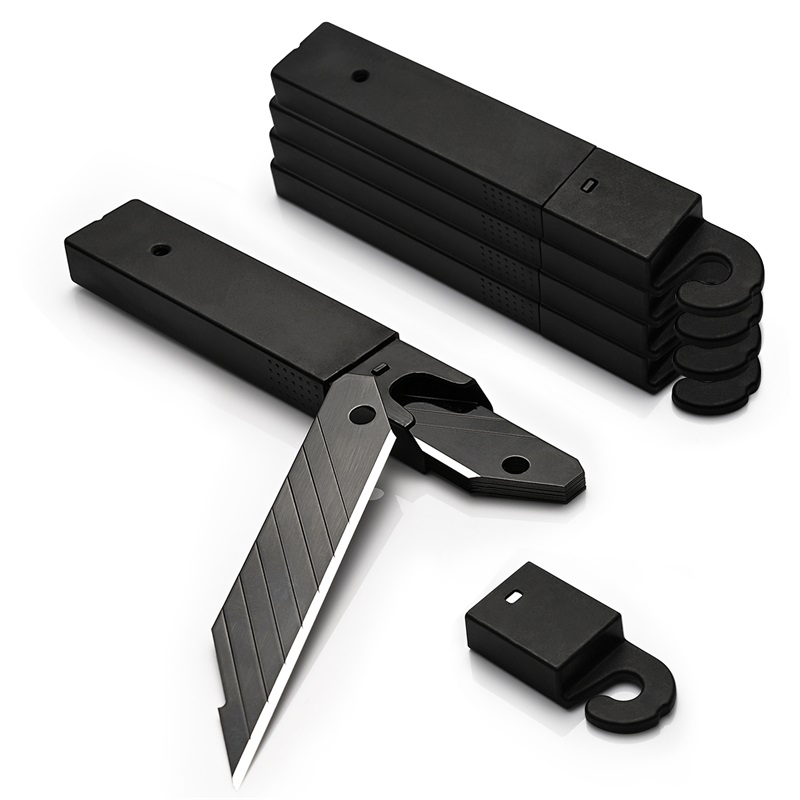 FOSHIO 50PCS 18mm Replacement Blade Carbon Steel Utility Knife Snap Off Blade for Box Cutter FOSHIO Replacement Blade Carbon Steel Utility Knife Snap Off Blade