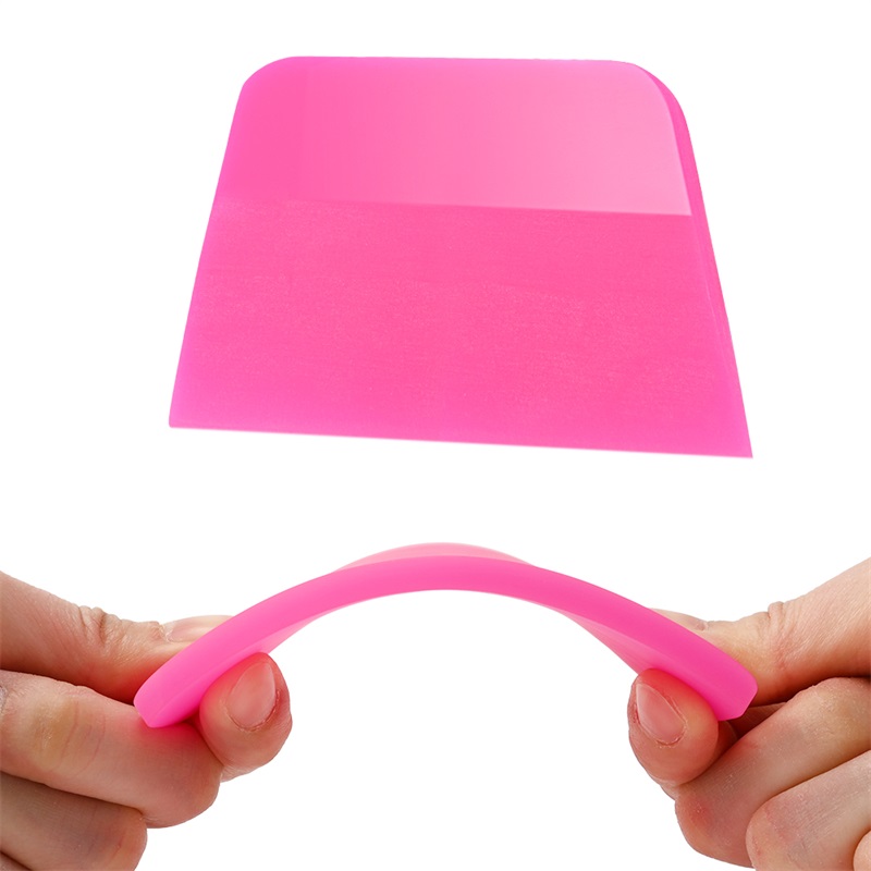 FOSHIO 3pcs Pink PPF Tint Squeegee Car Paint Protective Film Water Wiper Tool FOSHIO Pink PPF Tint Squeegee Car Paint Protective Film Water Wiper
