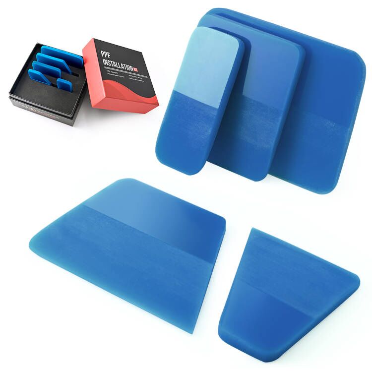 FOSHIO 5pcs Soft PPF Window Tint Wrapping Squeegee Vinyl Sticker Car Paint Protective Film Water Wiper FOSHIO Soft PPF Window Tint Wrap Squeegee Car Paint Protective Film
