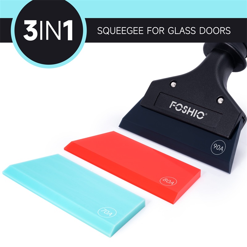 FOSHIO Rubber Window Tint Car Windshield Squeegee for Car Windows Glass Doors Shower Glass Door Tile Shower Walls 