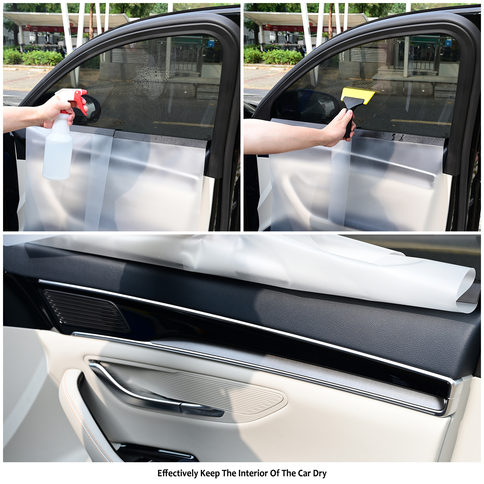 FOSHIO 2PCS Car Door Panel Cover Vinyl Wrap Tools Car Door Protective for Car Washing Cleaning FOSHIO Car Door Panel Cover Vinyl Wrap Tools for Car Washing