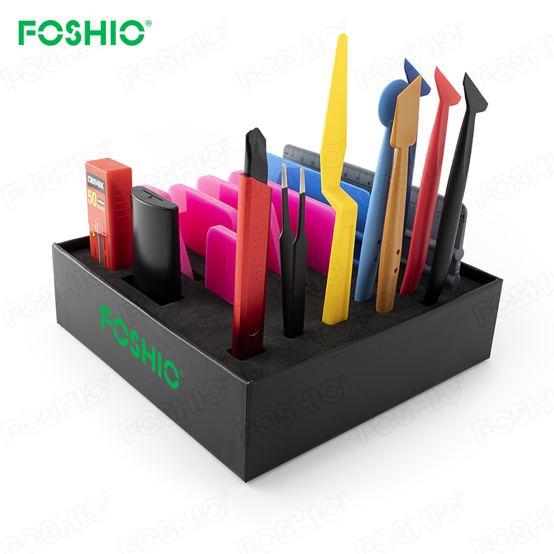 FOSHIO Wrap Tinting Tool Gift Set PPF Rubber Squeegee Stick Tuck Squeegee Art Knife FOSHIO Wrap Tinting Tool Gift Set PPF Rubber SqueegeeTuck Squeegee