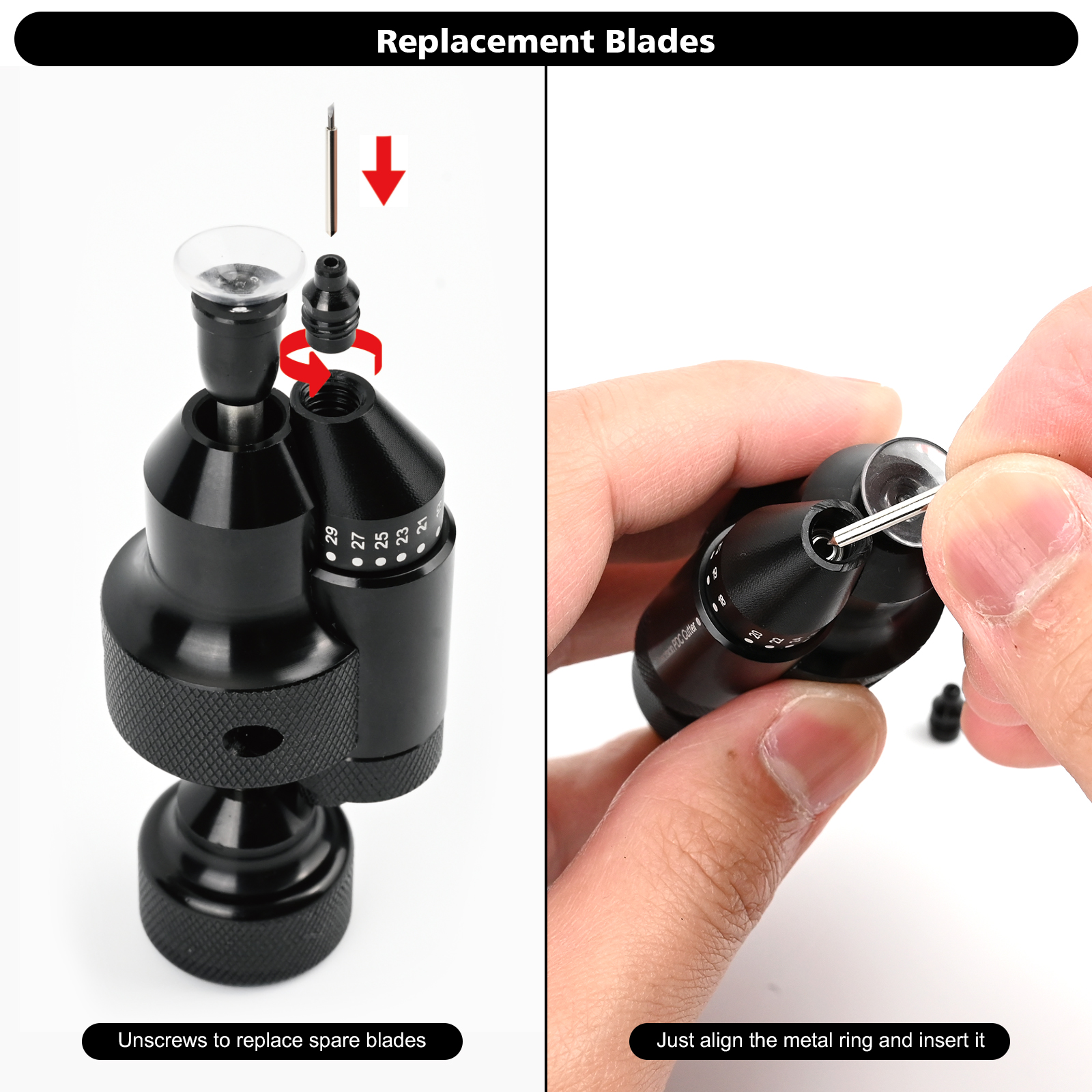 FOSHO Automotive Film Radar Hole Cutting Tool Cutting Template Knife FOSHO Automotive Film Radar Hole Cutting Tool Cutting Template Knife