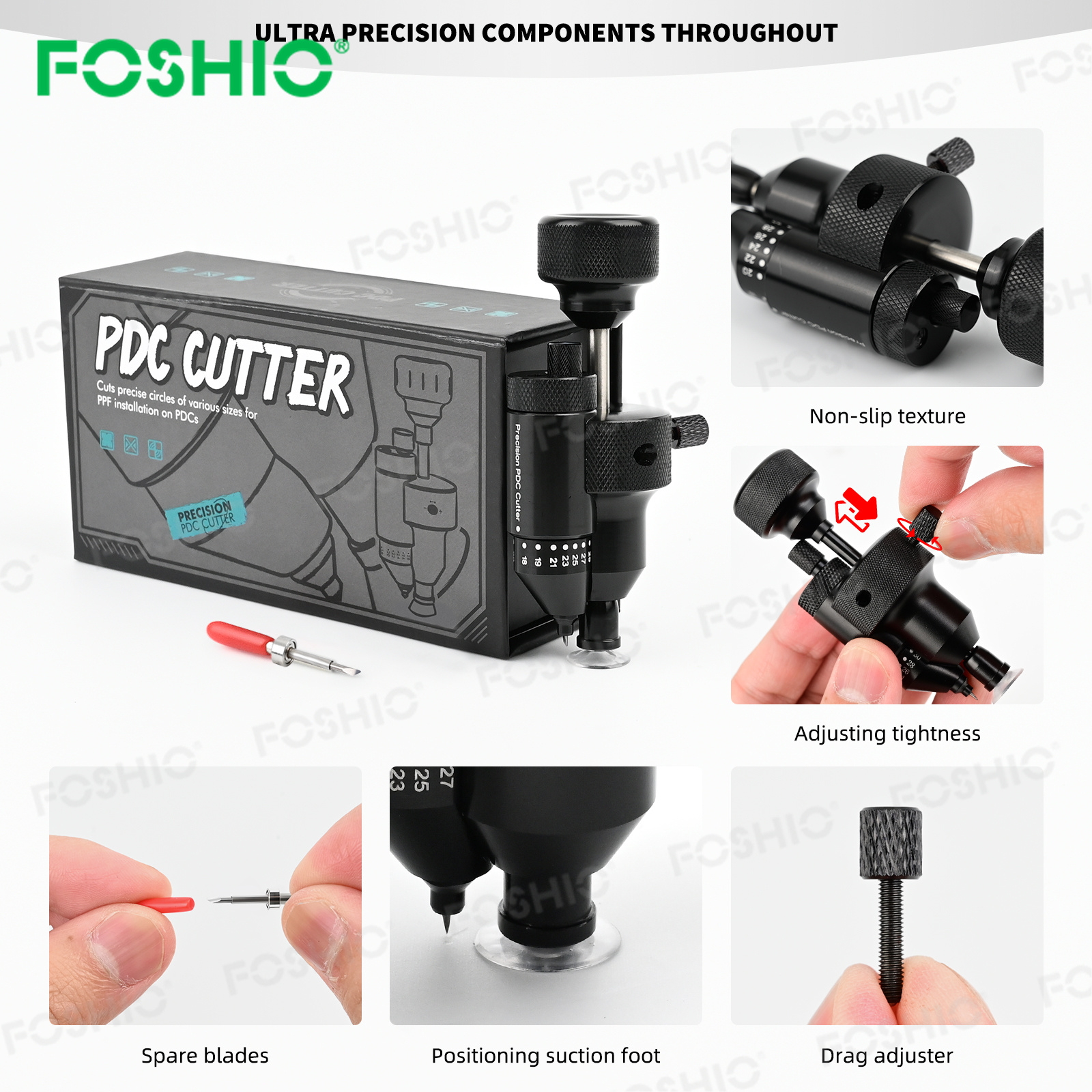 FOSHO Automotive Film Radar Hole Cutting Tool Cutting Template Knife FOSHO Automotive Film Radar Hole Cutting Tool Cutting Template Knife