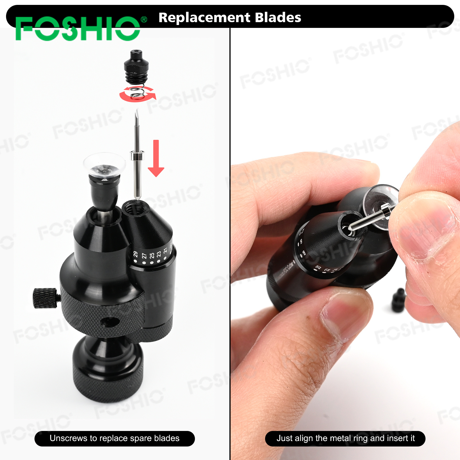 FOSHO Automotive Film Radar Hole Cutting Tool Cutting Template Knife FOSHO Automotive Film Radar Hole Cutting Tool Cutting Template Knife