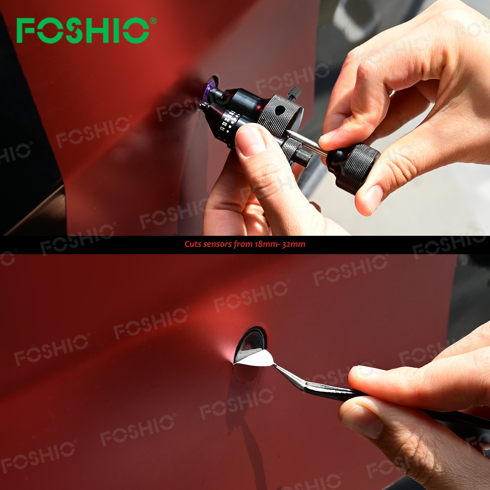 FOSHO Automotive Film Radar Hole Cutting Tool Cutting Template Knife FOSHO Automotive Film Radar Hole Cutting Tool Cutting Template Knife