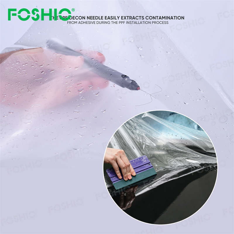 FOSHIO Car Tint Micro Barbed Decon Needle with Fine Tip for Removing Dust and Air Bubbles FOSHIO Car Tint Micro Barbed Decon Needle with Fine Tip Removing Dust