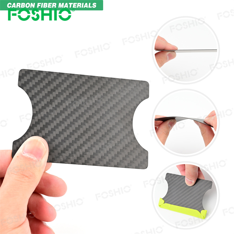 FOSHIO 2PCS Carbon Fiber Squeegee Super Lightweight Professional Tool for Car Wrapping & Tint Installation FOSHIO Carbon Fiber Squeegee for Car Wrapping & Tint Installation