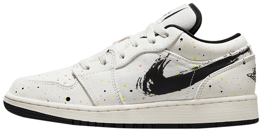 tan paint splatter jordan 1