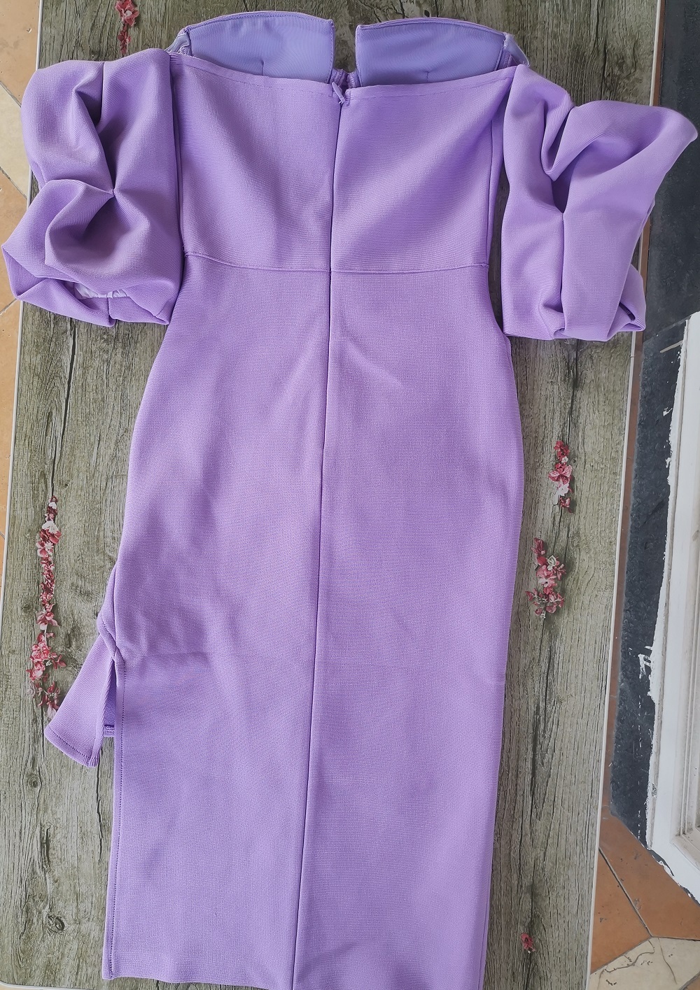BEAUKEY Luxury Purple Off Shoulder Short Sleeve Bandage Evening Dress Women 2023 Party Tight Bodycon Maxi Dress Bustier Vestidos 