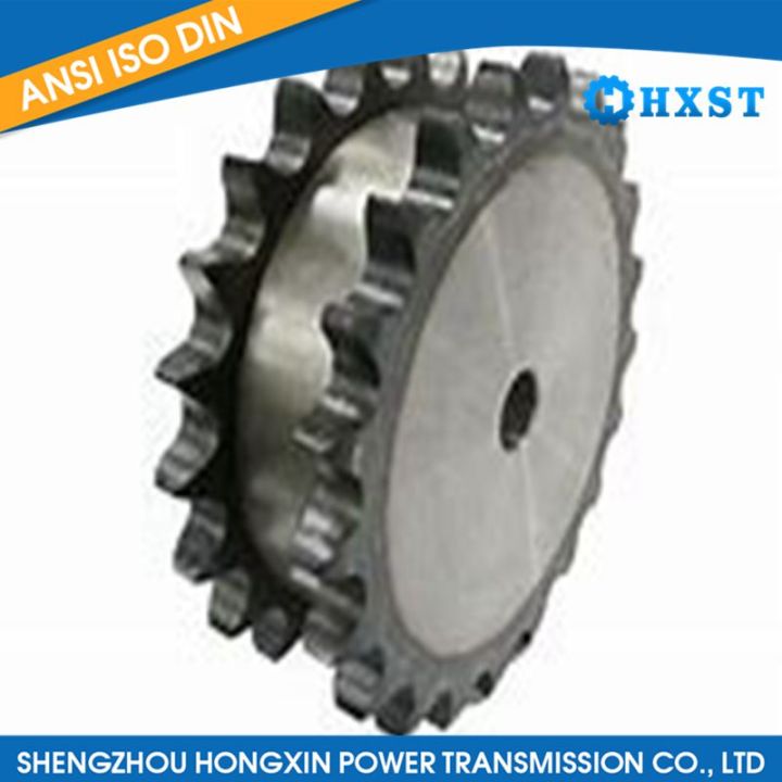 Professional industrial Custom Made Steel Sprocket 80A Chain Double Row Drive Sprocket