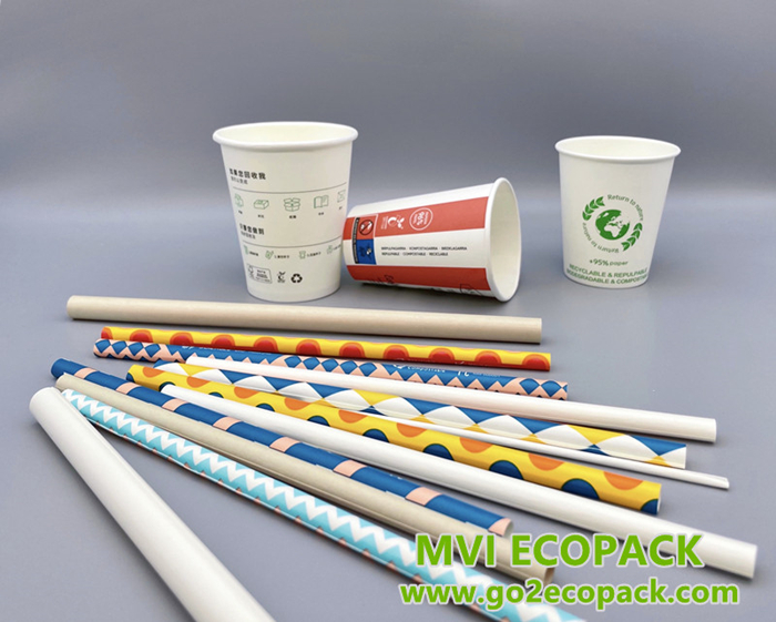 What Kind of Recyclable Paper Straw Can MVI ECOPACK Provide? recyclable paper straw, water barrier coated paper straw, paper straw
