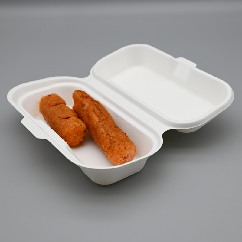 What do you think of the new biodegradable sugar cane pulp hot dog box? sugarcane pulp packaging, biodegradable food packaging