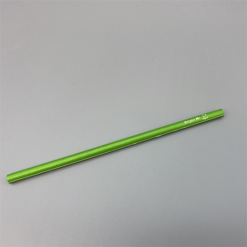 Eco-Friendly Green Color Water-based Coating Paper Straw