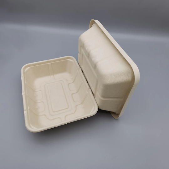 1500ml Paper Bowl Biodegradable Paper Lunch Box Portable Food