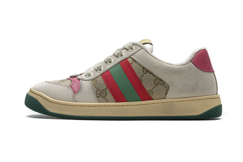 gucci screener sneaker pink