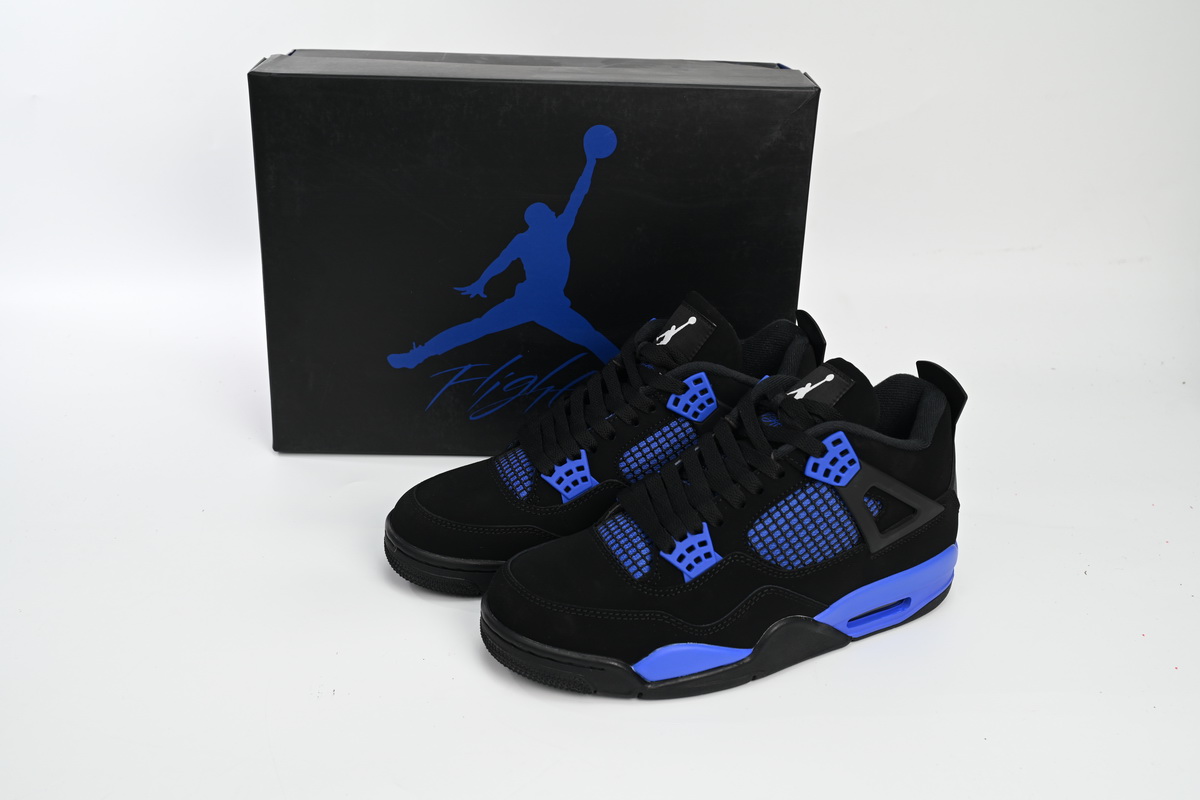 Air jordan 4 retro black game royal top