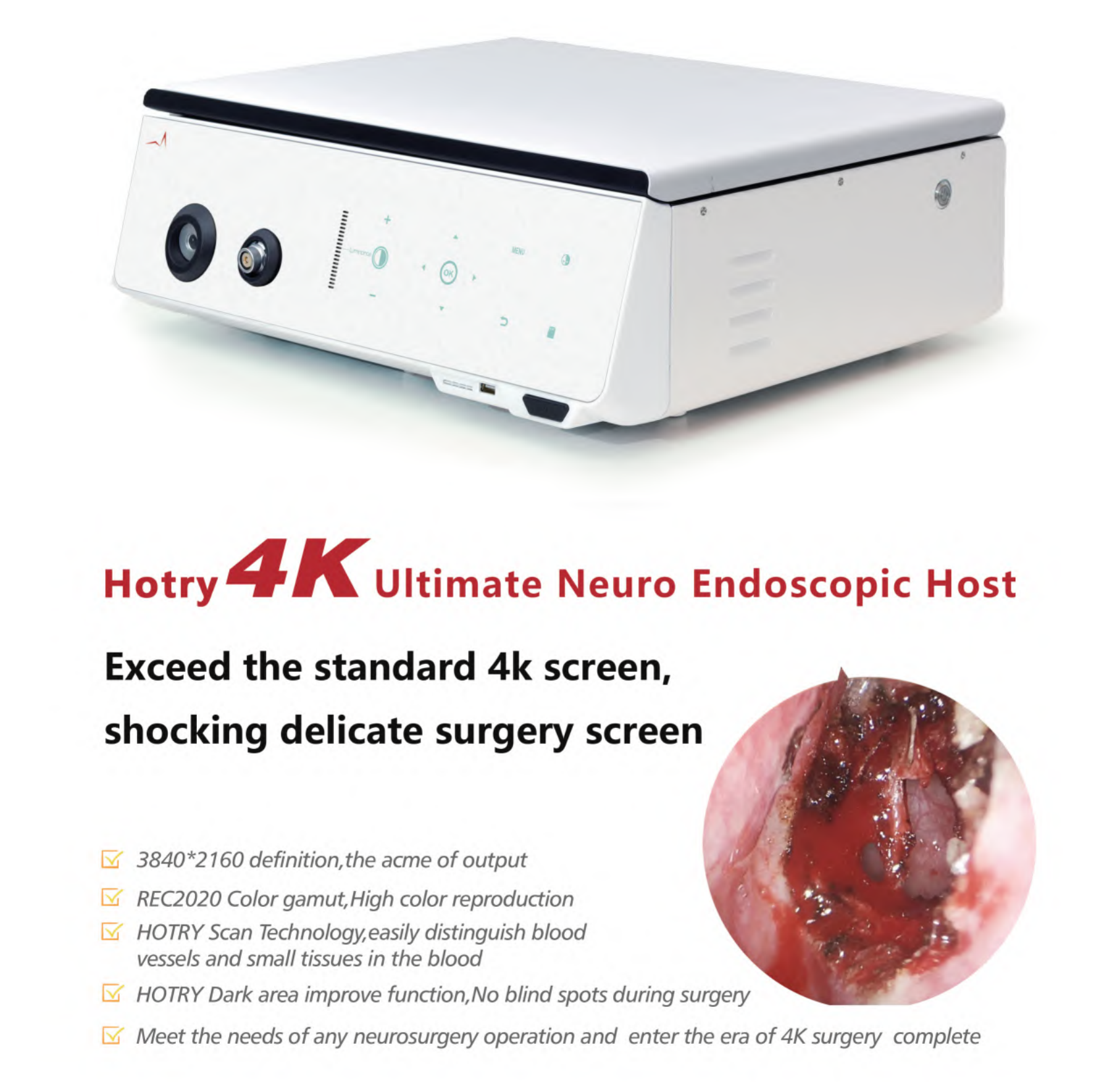 HOTRY 4K Neuroendoscope System