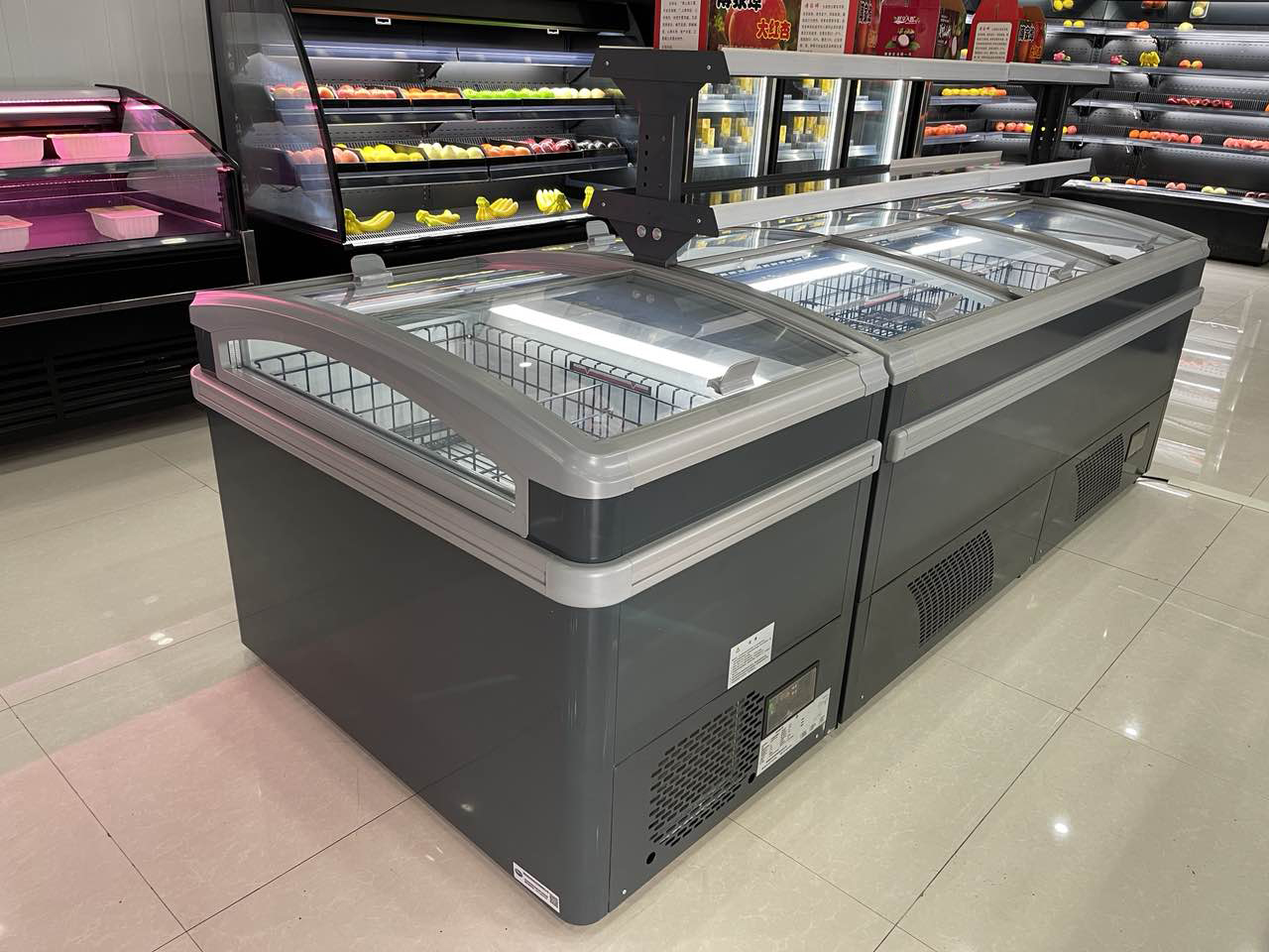 Commercial Automatic Defrosting Horizontal Two Sides Open Glass Chest Island Fridge Freezer Commercial Automatic Defrosting Horizontal Two Sides Open Glass Chest Island Fridge Freezer Island freezer,Supermarket Island Freezer,Combined Island Freezer,Island Freezer Glass Door,Island Cabinet Freezer