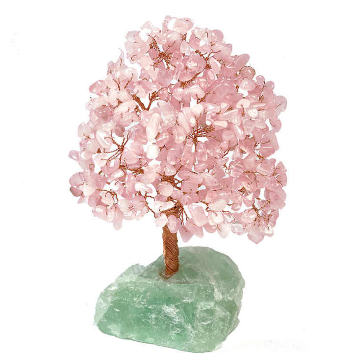 Chakra Reiki Healing Pink Rose Quartz Crystal Gemstone Trees for Good Luck?Chakra Reiki Healing Pink Rose Quartz Crystal Gemstone Trees?crystal tree rose quartz,quartz crystal tree,chakra crystal trees