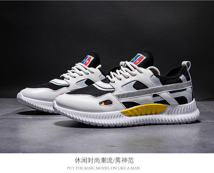 Spring and summer low cut mesh breathable running shoes casual sneakers