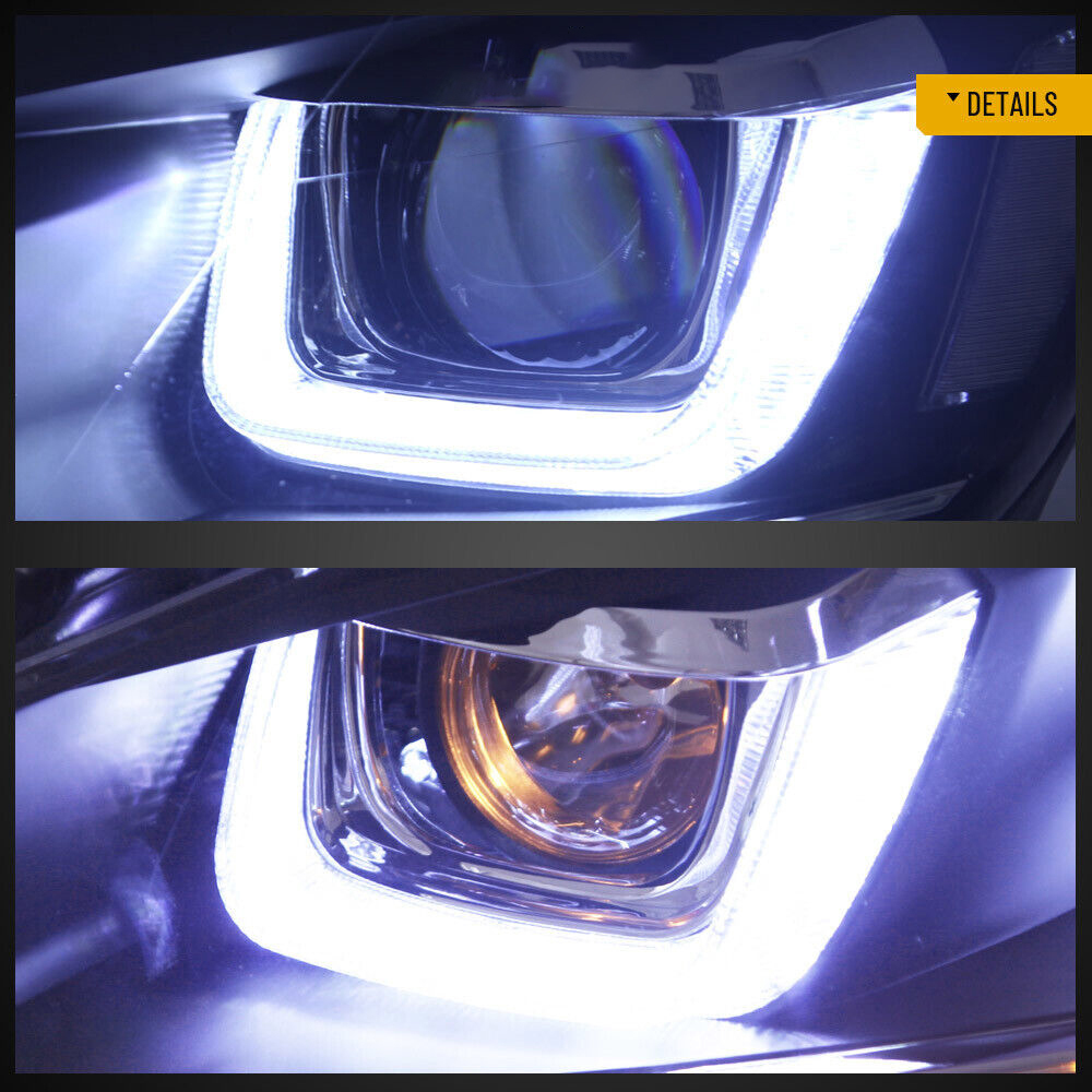2x Car Headlight Assembly For VW Golf 6 2010-2014 DRL Dynamic Tuning Head Lamp Double U Laser Projector Lens Auto Accessories