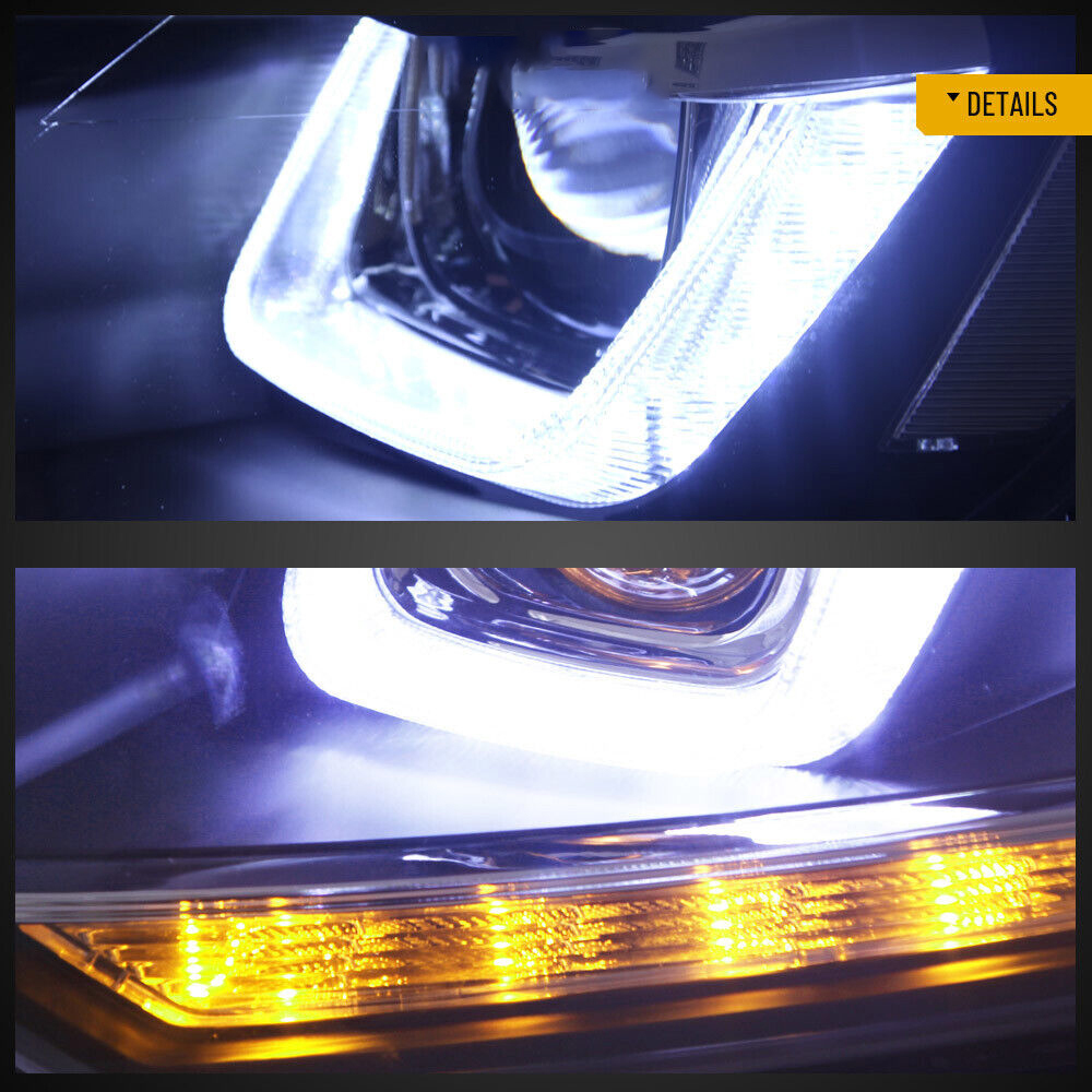 2x Car Headlight Assembly For VW Golf 6 2010-2014 DRL Dynamic Tuning Head Lamp Double U Laser Projector Lens Auto Accessories