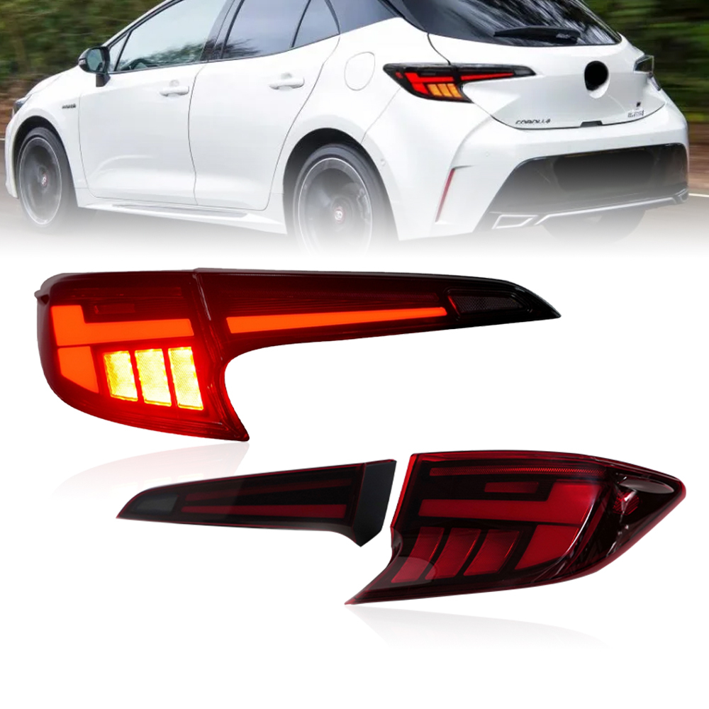 Pair Of LED Tail Lights For Toyota Corolla 2023-2025 DRL Reverse Brake Turning Signal Plug And Play Car Rear Tail Light Assembly  