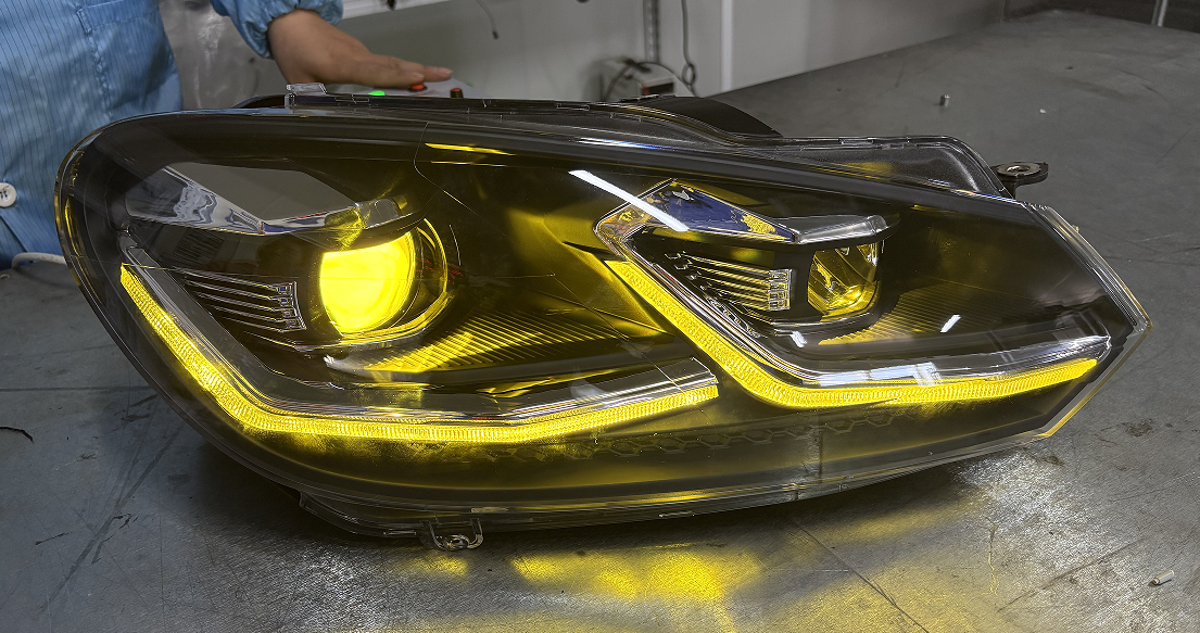 Pair Of LED Car Headlight Assembly For VW GOLF 6 2008-2013 Front Head Lamp DRL Turning Signal Headlights Plug and Play Headlamp  