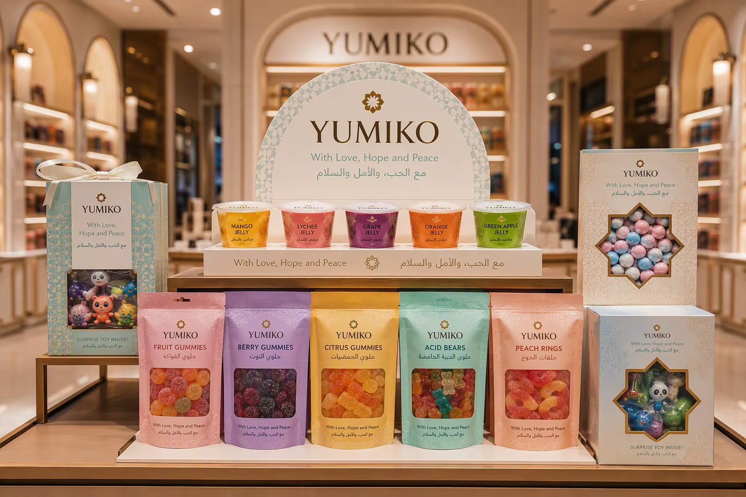 Candy Packaging with Hope, Peace and Family Warmth for Middle East Markets
