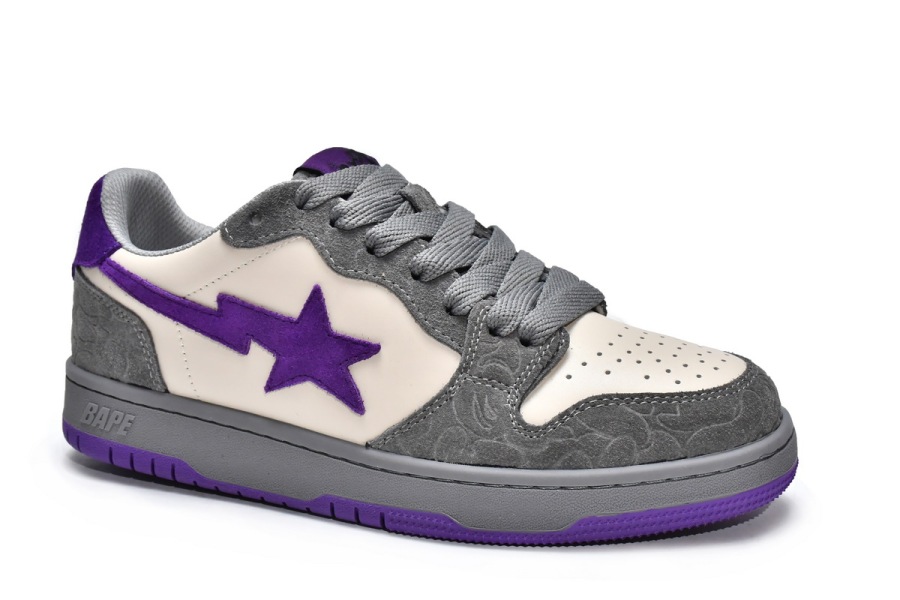 Bape Sk8 Sta Low White Purple-Reps Sneaker