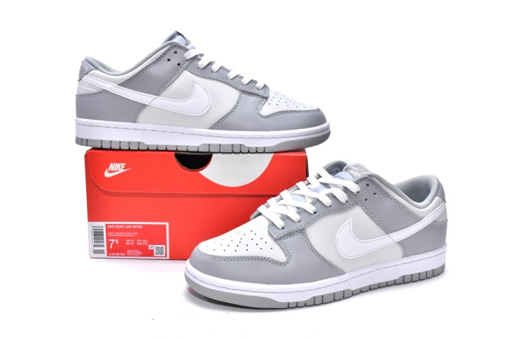 Dunk Low Grey White Reps