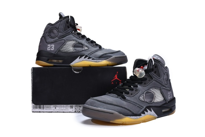 Air Jordan 5 Retro Off-White Black - CT8480-001 – Izicop