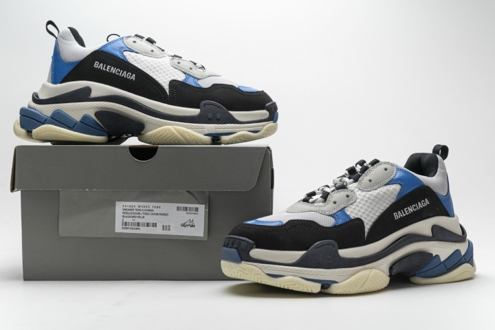 Reps Sneakers Balenciaga Triple S Black Grey Blue 541624 W06E2 7080